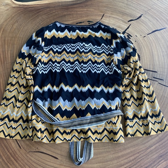 Missoni Sweater Top with Bell Sleeves and Tie - Picture 4 of 5
